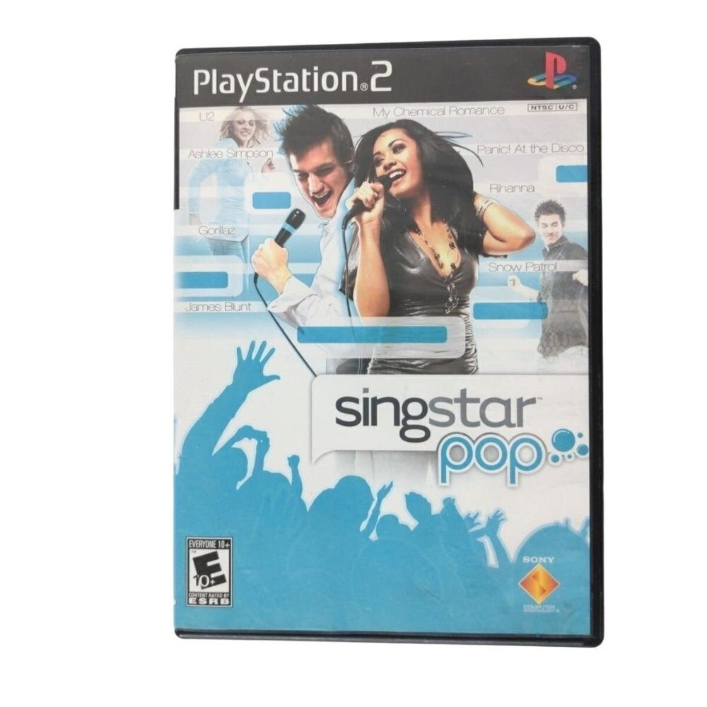 Singstar Pop Sony PlayStation 2 Game With Manual & Case
